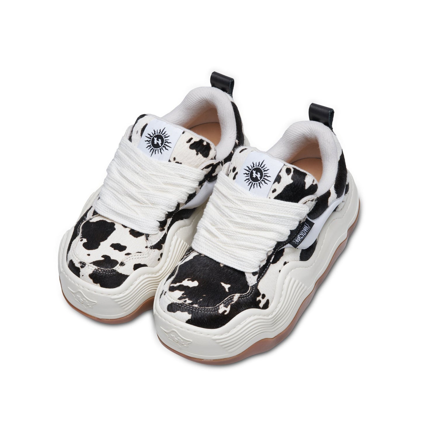 XHEYDAY Triple Wavy Cow Print